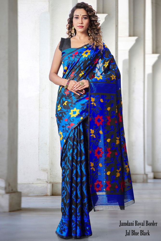 Jamdani 1 Classic Latest Festive Wear Designer Silk Saree Collection